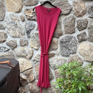 Banana Republic Asymmetrical Dress in Rich Burgundy